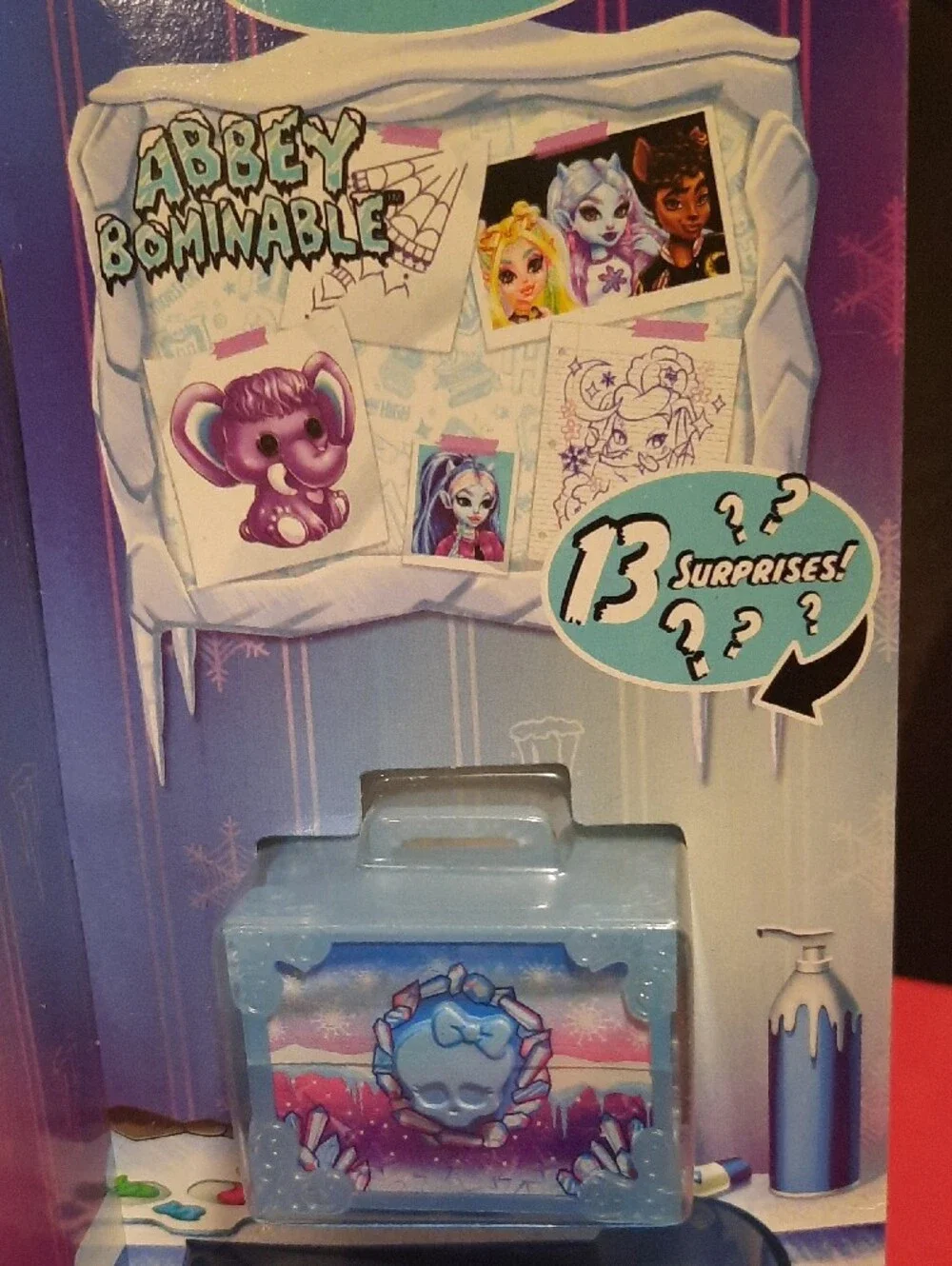 Monster High Abbey Bominable Playset Self-scare Secrets 14 Surprises With Doll